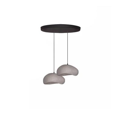 Bone İkili Sarkıt Aydınlatma 30-30 CM Beton Gri