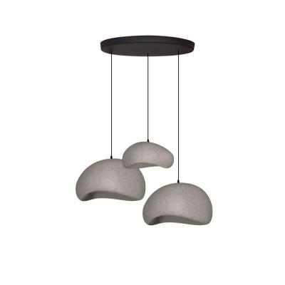 Bone Üçlü Sarkıt Aydınlatma 304040 CM Beton Gri