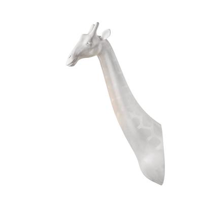 Fiberglass Zürafa Heykeli Beyaz 130 CM