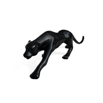 Fiberglass Puma Heykeli 200 Cm Siyah